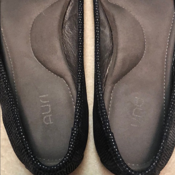 Auri brown ballet flats with gold accents - Picture 3 of 4